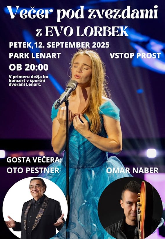 VEČER POD ZVEZDAMI Z EVO LORBEK